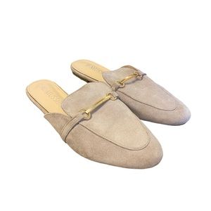 Musshoe Beige Slip On Mules Women’s Size 10